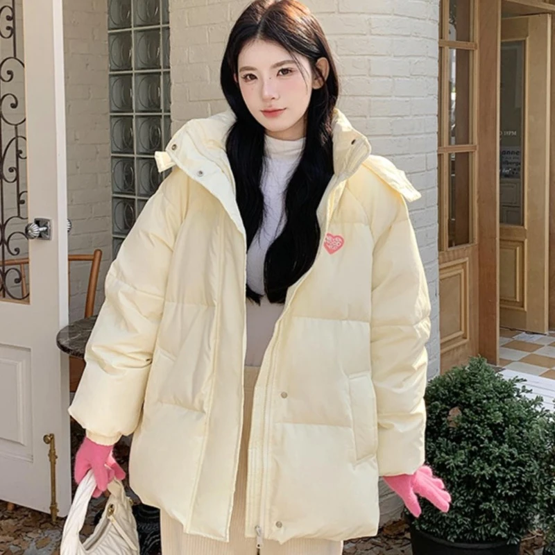 

Short Parkas Women 2024 New Winter Design Sense Cotton Clothes Korean Sweet and Lovely Casual Versatile Coat Female