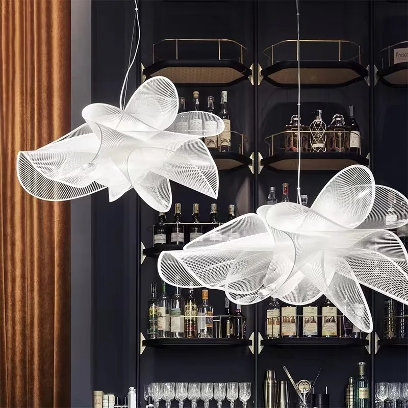 La Belle Pendant Lamp Italian Designer flower lamp led Dining Room art Deco bedroom counter Romantic Acrylic minimalist lamps