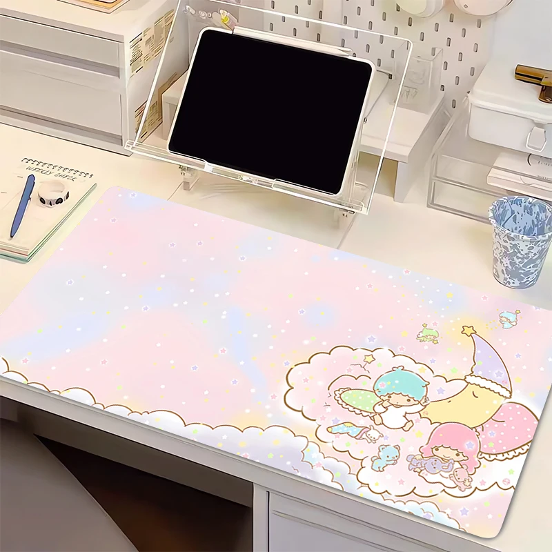 

Sweet Wind Mouse Pad Little Twin Star Anime Gaming Accessories Mousepad Completo Computer Keyboard Pad Carpet Desk Mat Varmilo