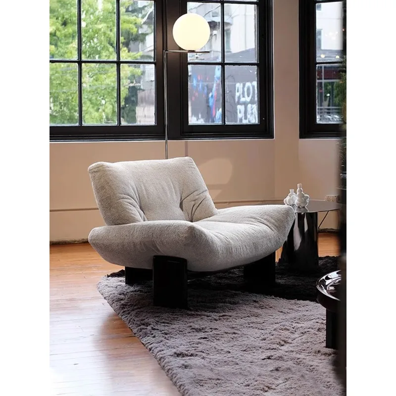 

Sofa chair, cotton and linen fabric casual single chair
