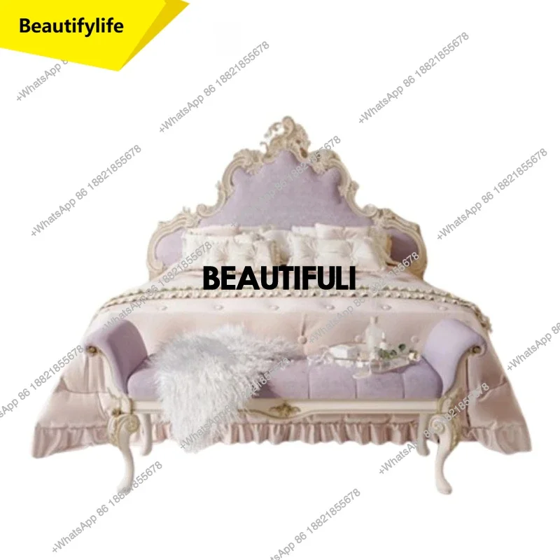 

Q181 Unique Design Double Bed Frame Design Decoration Modern Luxury Double Bed Wooden Camping Pliable Camas Matrimoniales Furnit