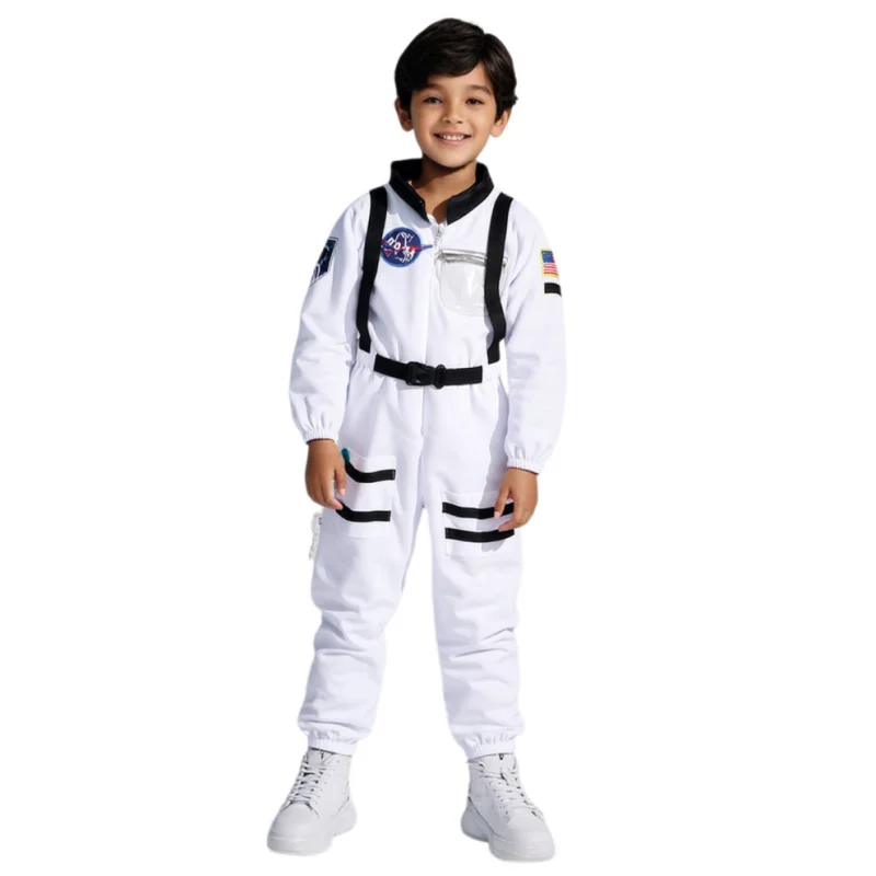 

Kids Astronaut Costume for Space Theme Party School Play Role Play Dress Up Boy/Girl Party Performance Costume