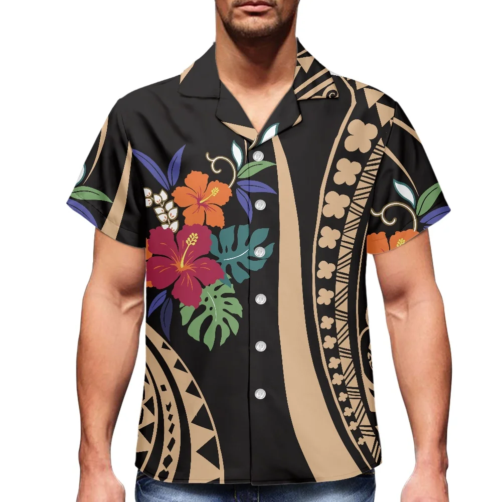 

2022 Men's Shirts Hawaiian Beach Floral Vintage Boho Tops For Couple Casual Summer Holiday Vacation Fashion Stripe Plus Size 6XL