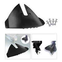Outboard Hydrofoil,Pair Small Hydrofoil Boat Motor Stabiliser Enigne Components for 15‑300 Outboard with 4 Screws