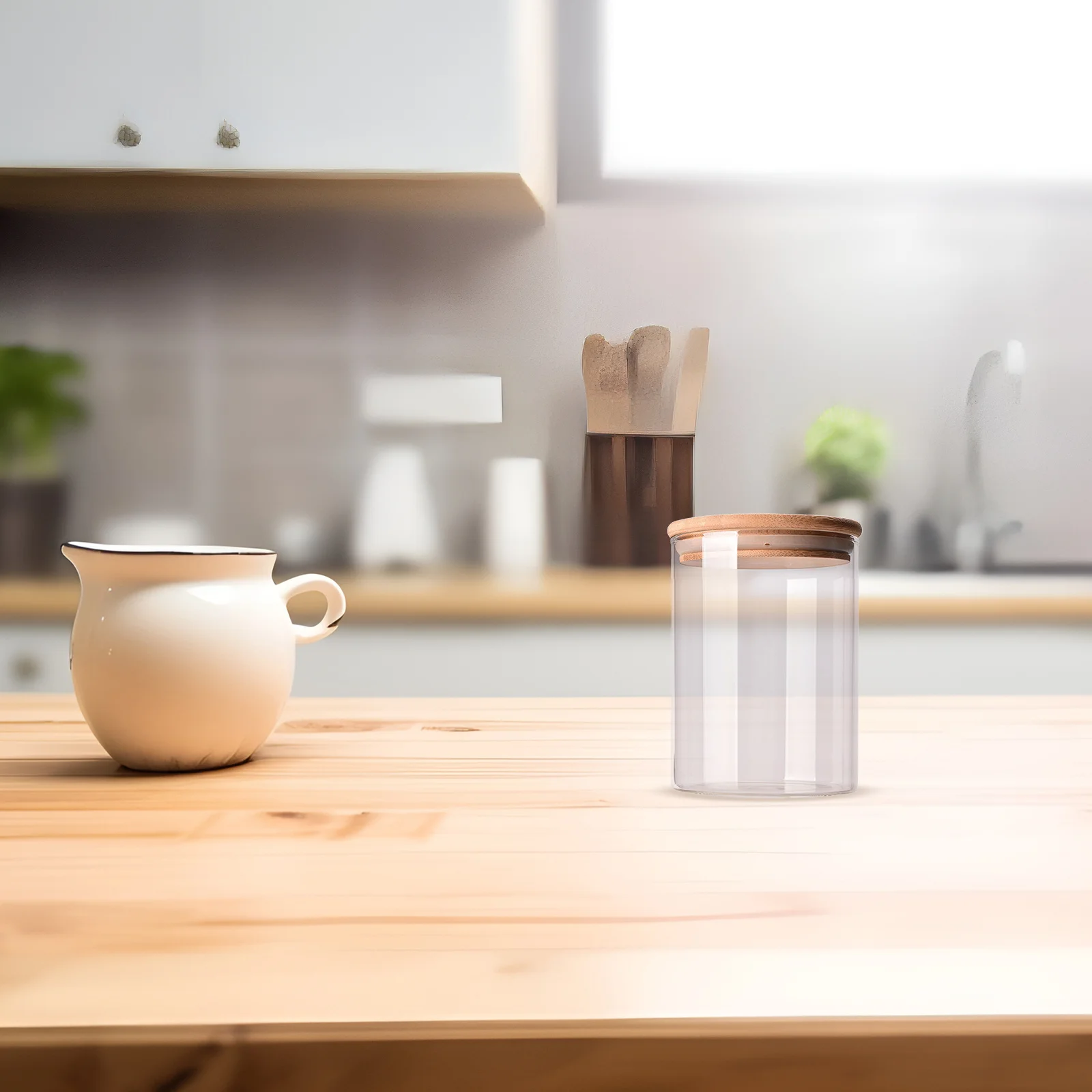 

Multipurpose Food Storage Jar Glass Containers Sealed Canisters Airtight Lid Dry Food Cereal Rice Beans Nuts Tea Coffee Sugar