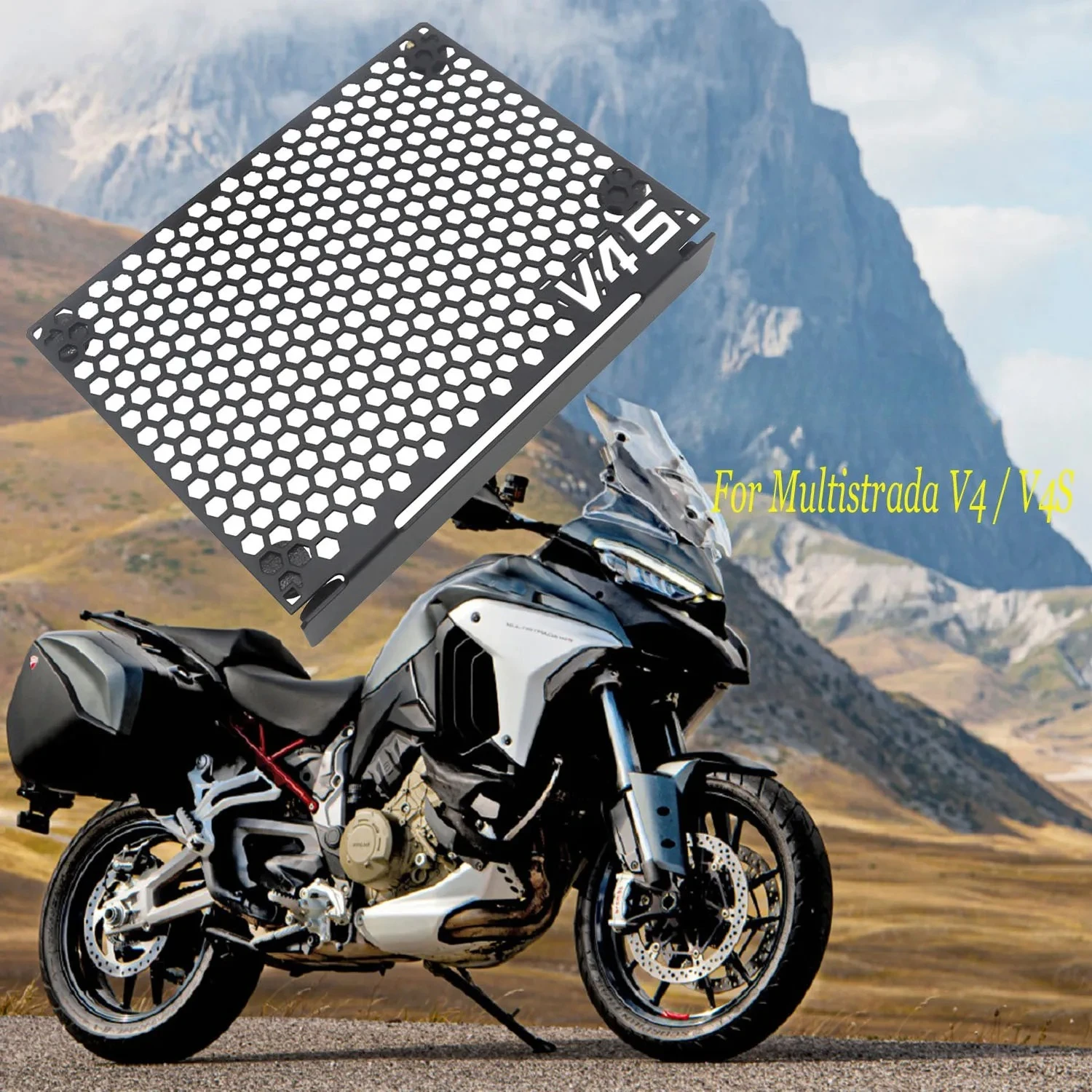 

High Quality New Motorcycle Accessories Oil Cooler Radiator Guard For Ducati Multistrada V4 V4 S V4S
