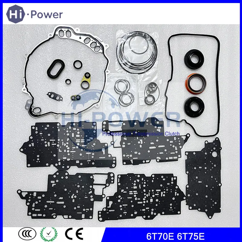 

6T70 6T75 Transmission Clutch Repair Kit for GM 2007-2013 Malibu Equinox Impala 6T70E 6T75E Gearbox Seal Overhaul Kit Gasket