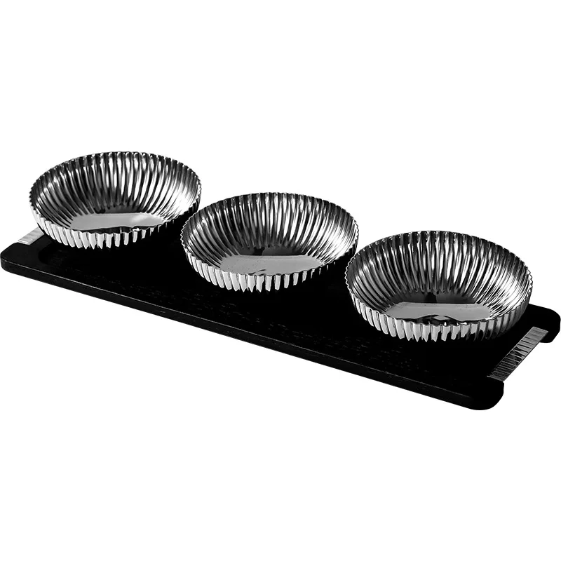 

European style, stainless steel dried fruit plate, household snack bowl