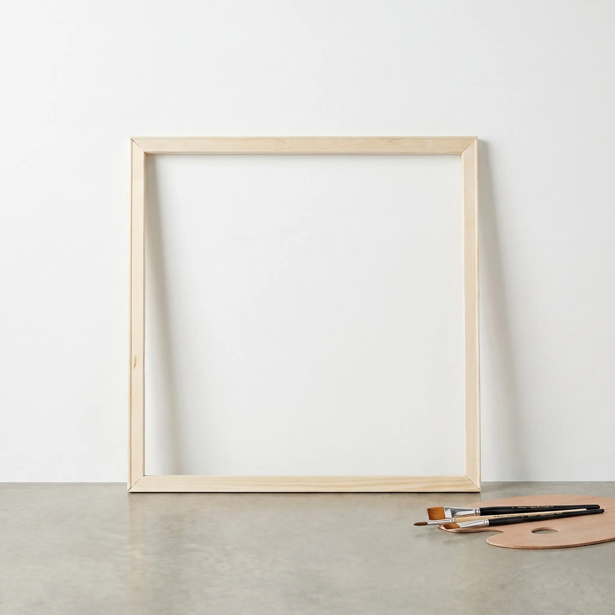 Wood Canvas Stretcher Frames 50x50cm Rustic Unfinished Wood Frame for Canvas Painting Gallery Wall Hanging Frame Oil Painting