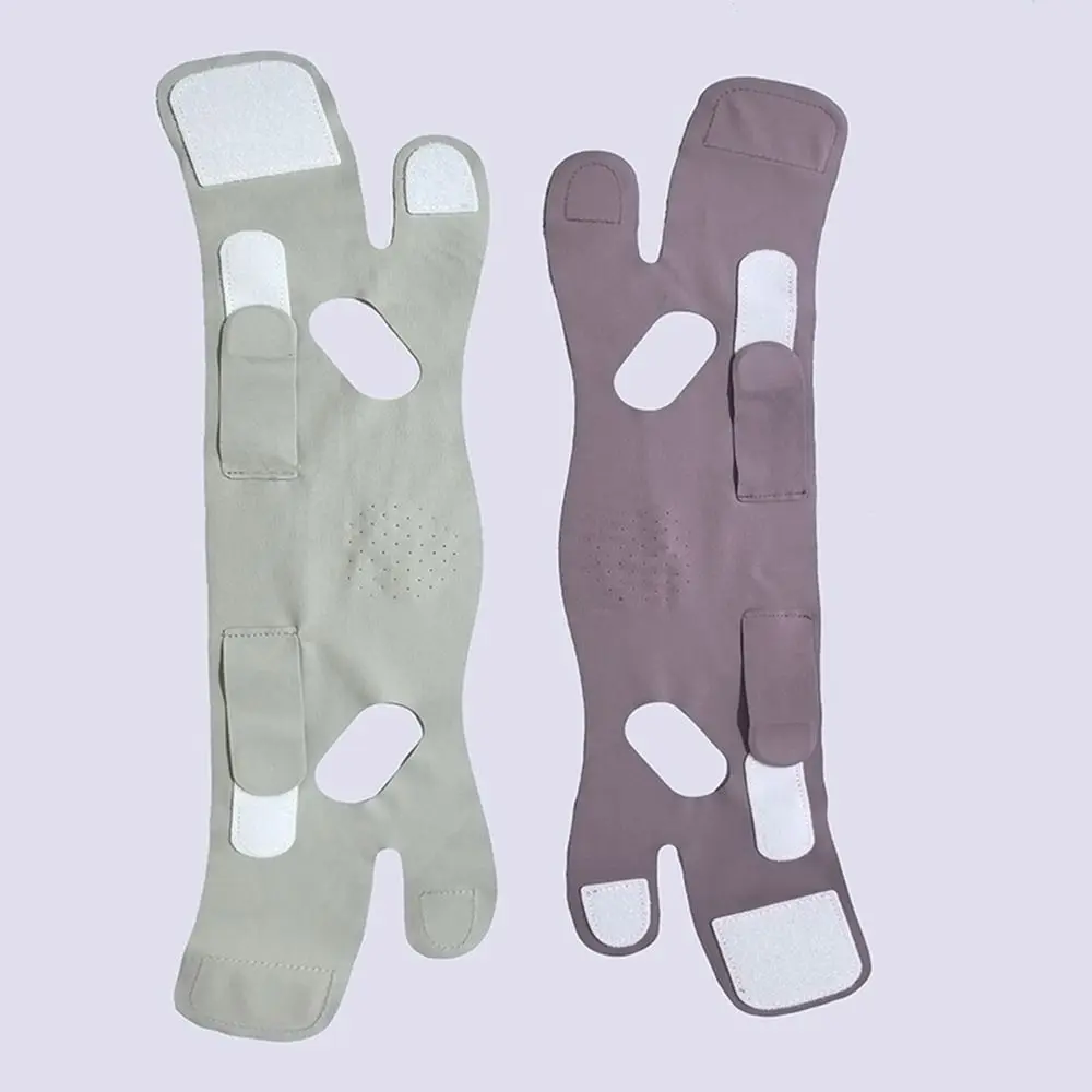 Portable Adjustable Face Lifting Belt Breathable Resuable Face Lift Band Cooling V Shaped Chin Up Mask for Women