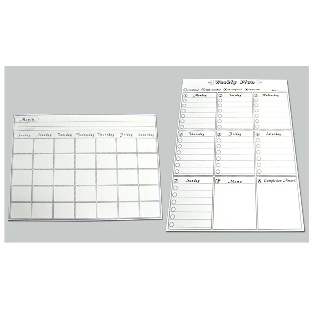 Weekly Planner Magnetic Dry Erase Whiteboard with 9 Sections Refrigerator Schedule Organizer to Do List Planner for Home School view 5