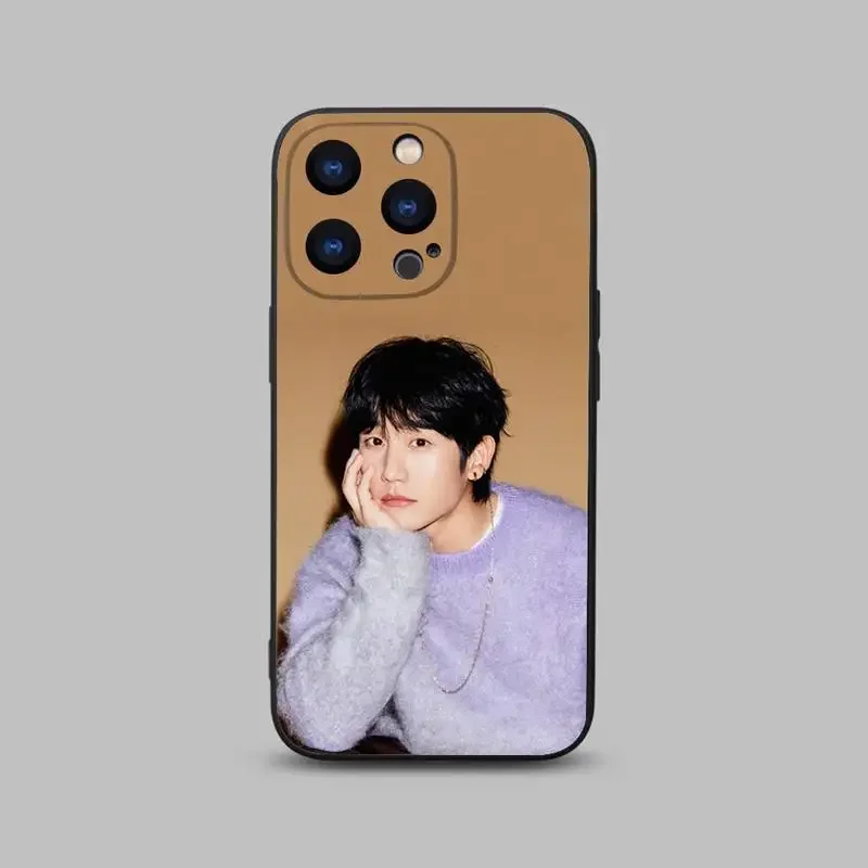 Korea Jung Hae In Phone Case For iPhone 15,14,13,12,11 Plus,Pro,Max,XR,XS,X,7,8 Plus,SE,Mini Black Silicone Soft