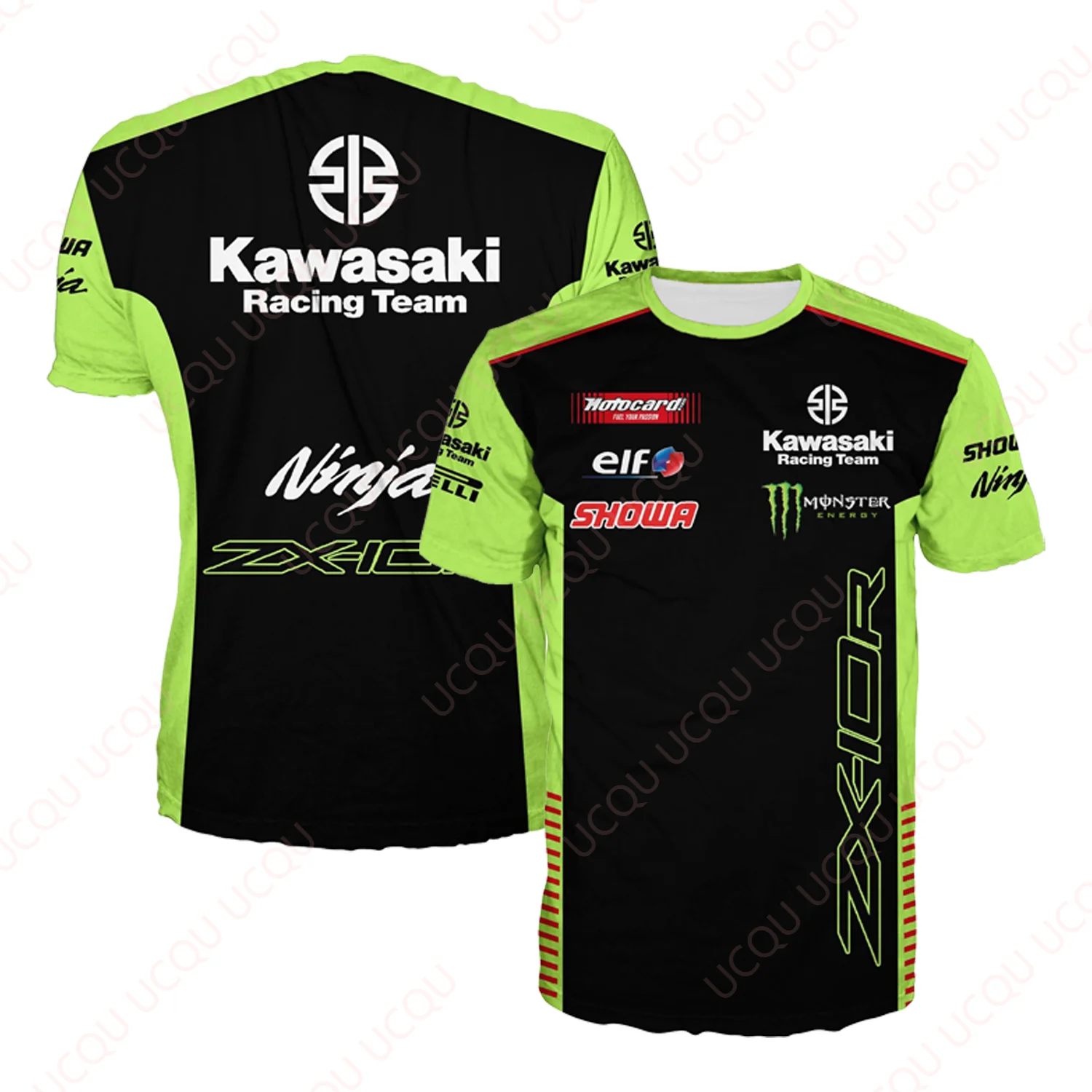 

Kawasaki Racing Team Riders T-shirt Newest Outdoor Jersey Summer Classic Tee Adults Loose Exercise Motorcycle Jersey