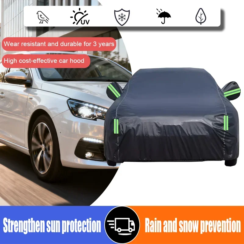 

Suitable for Peugeot 408 car thick car cover, anti-ultraviolet, sunshade, snow and rain and dust-proof car cover