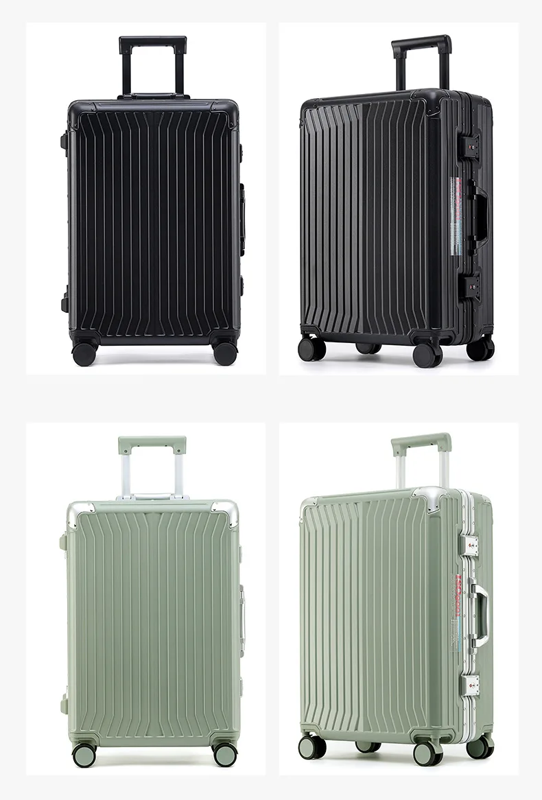 Large Capacity Durable Luggage for Men and Women, Aluminum Frame, Carry-On, Boarding, Travel,  20, 24, 26, 28