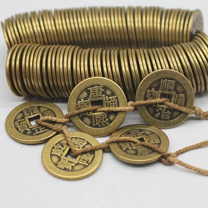 Chinese Brass Thickened Five Emperor Copper Coins Home Living Room Foyer Decoration Creative Gifts