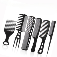 6Pcs/set Professional Hair Cutting Comb Hair Cut Comb High Quality Thicken Barber Salon Hair Style Comb Hairdressing Hairbrush