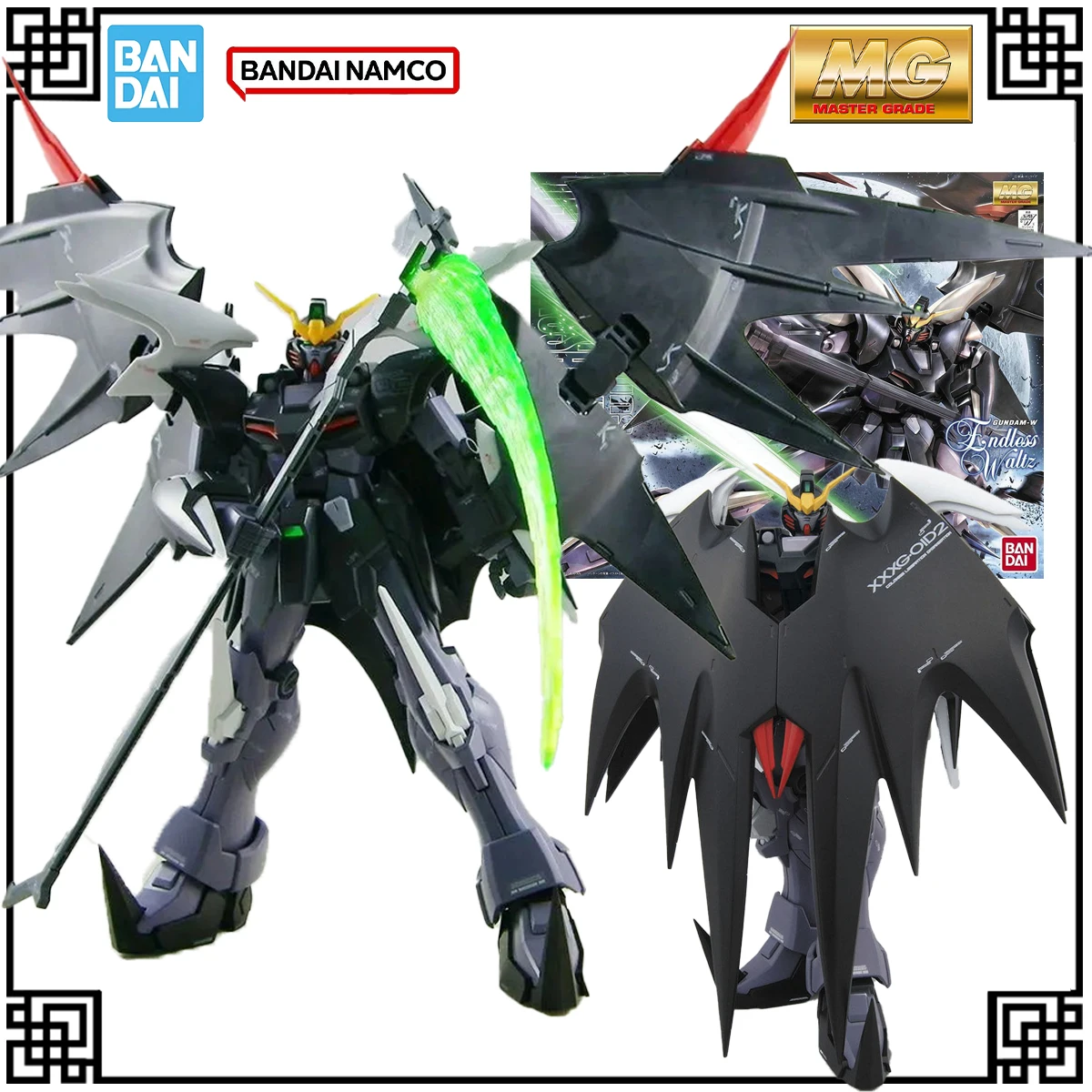 

In Stock Genuine Bandai Original Gundam Model Kit MG 1:100 Deathscythe Hell EW Action Figures Toys For Children's Christmas Gift