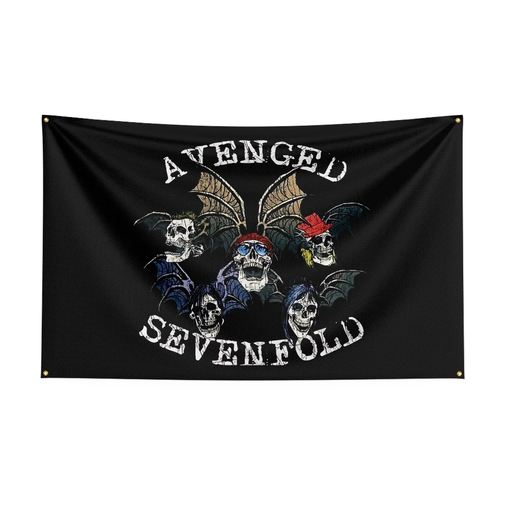 3x5 Ft Heavy Rock Band A-Avenged Sevenfolds Flag Polyester Digital Printing Banner for Bedroom Wall Art Out Door Tapestry Decora