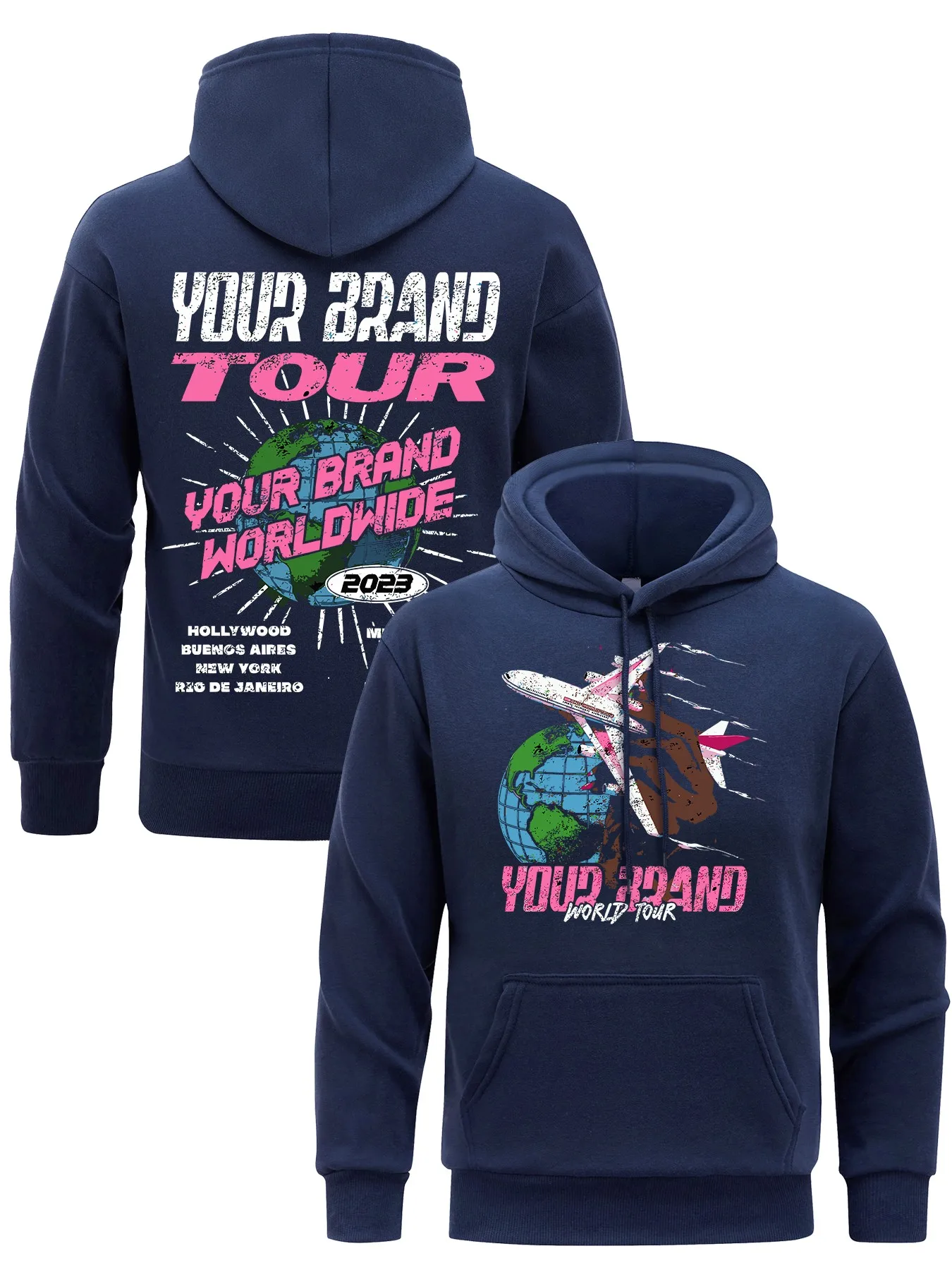 Votre marque Tour Hommes Sweat à capuche Sourire S-XXL Sweat à capuche Votre marque dans le monde entier Sweats à capuche Homme Casual Printemps Automne Y-