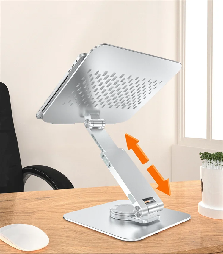 Factory Rotatable Portable Aluminum Laptop Stand For Stand Up Working