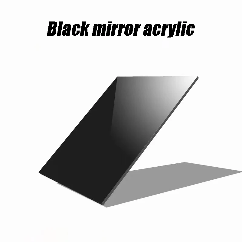 Glossy Black Acrylic Sheet Board Organic Glass Polymethyl Methacrylate Thickness 2/3/4/5/6/8/10/12/15/20/30/40/50mm