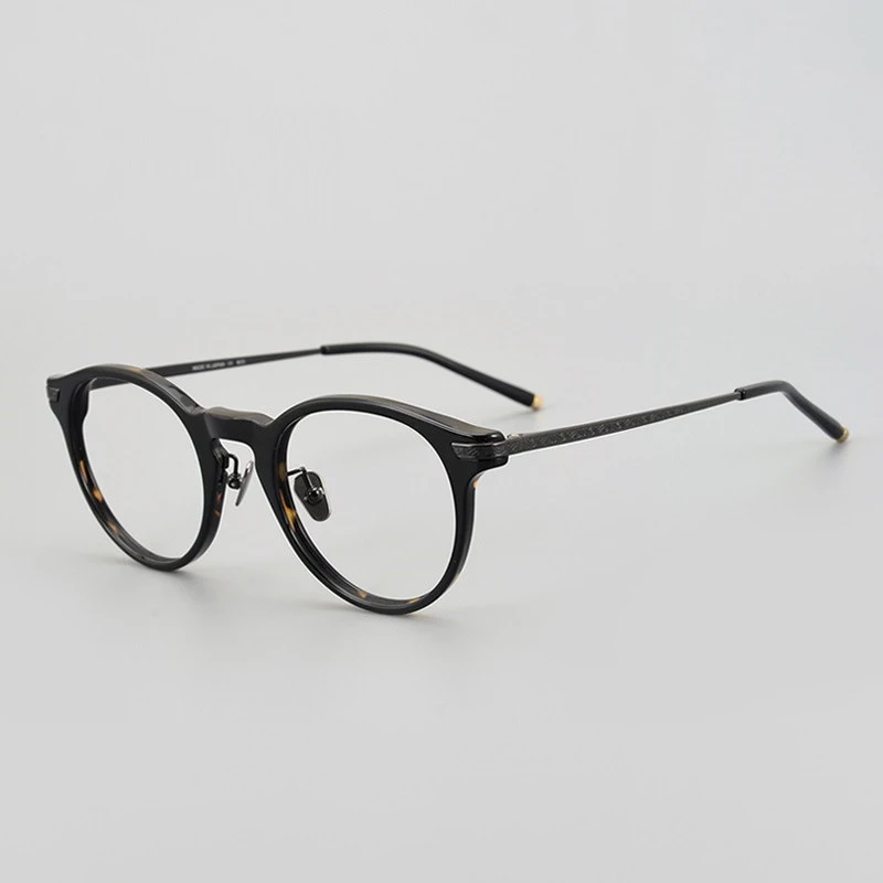 Monture de lunettes ovales en acétate de titane pour hommes et femmes, lunettes anti-bleu, lunettes de contrevenants optiques, lunettes de lunettes, design à la mode