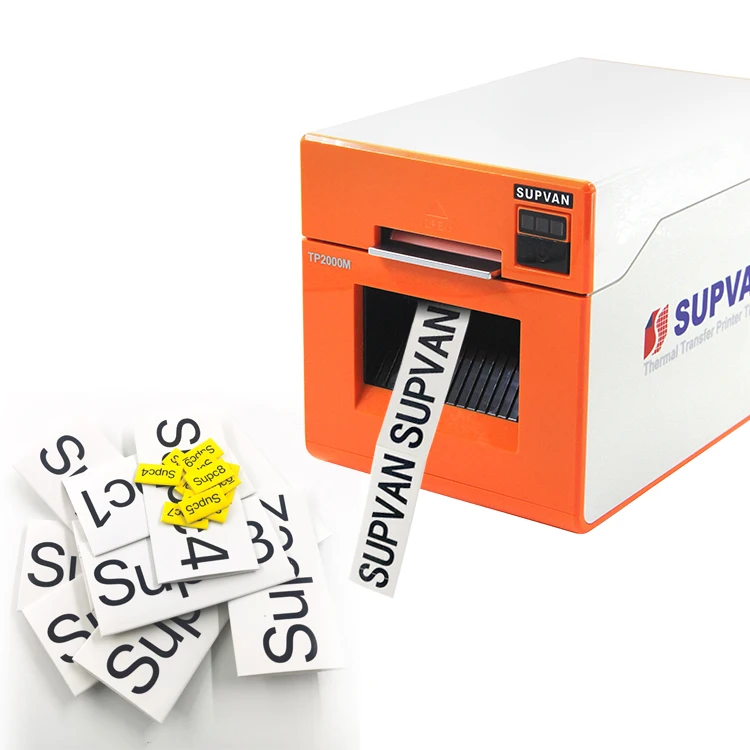 SUPVAN High-Resolution Thermal Transfer Heat Shrink Tube Printer With Automatic Half-Cut & PC Connection For Bulk Cable Labeling