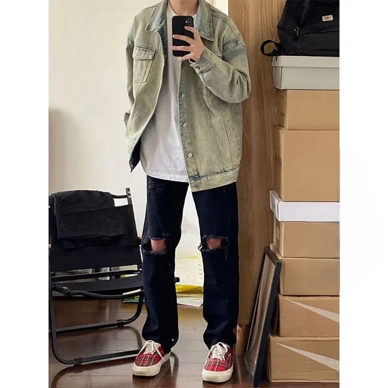 

Mens Jacket Coat Men 90S Visvim Japanese Zen Aesthetic Minimalist Clean Lines Streetwear Downtown Original Classic Boy Fashion