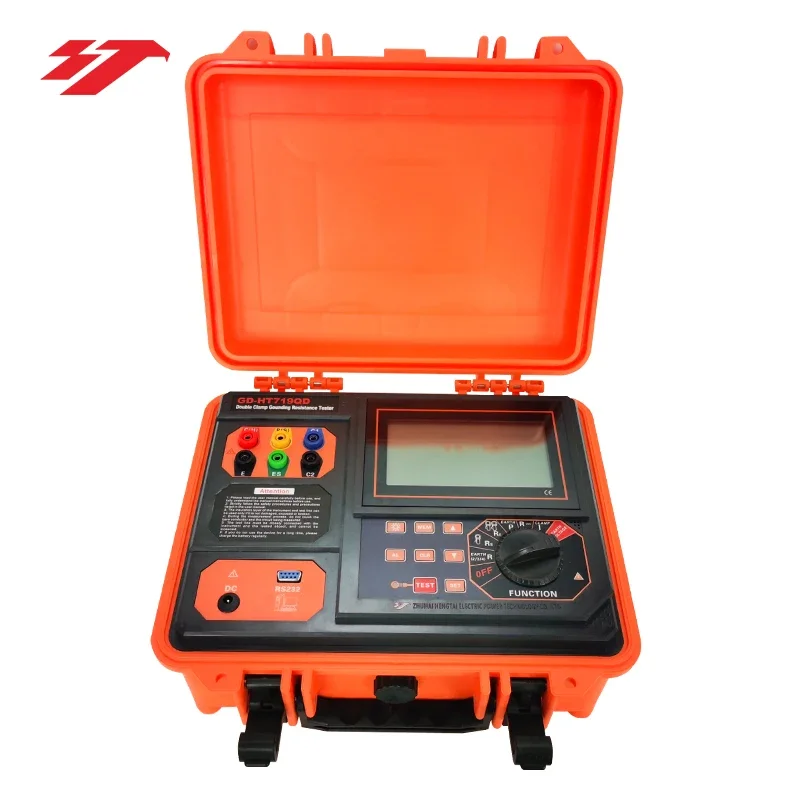 

GD-HT719QD Digital Double Clamp Earth Resistance Tester Soil Resistivity Meter with 1 Year Warranty for Ground and Earth Testing
