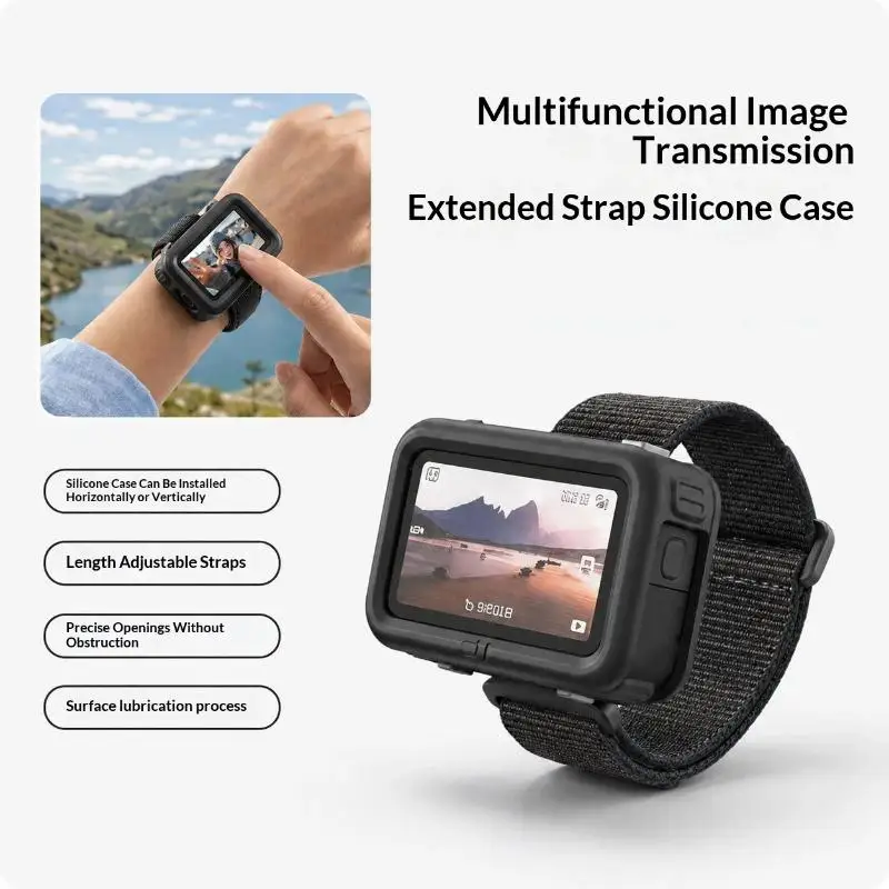 AMagisn Expansion Strap for  Osmo Nano Multifunctional Soft Silicone Non-Slip Fixing Band for Vlog Live Streaming Tripod Mounti