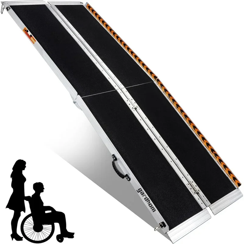 Portable Ramp 8FT, gardhom Foldable 8'L x 31.3