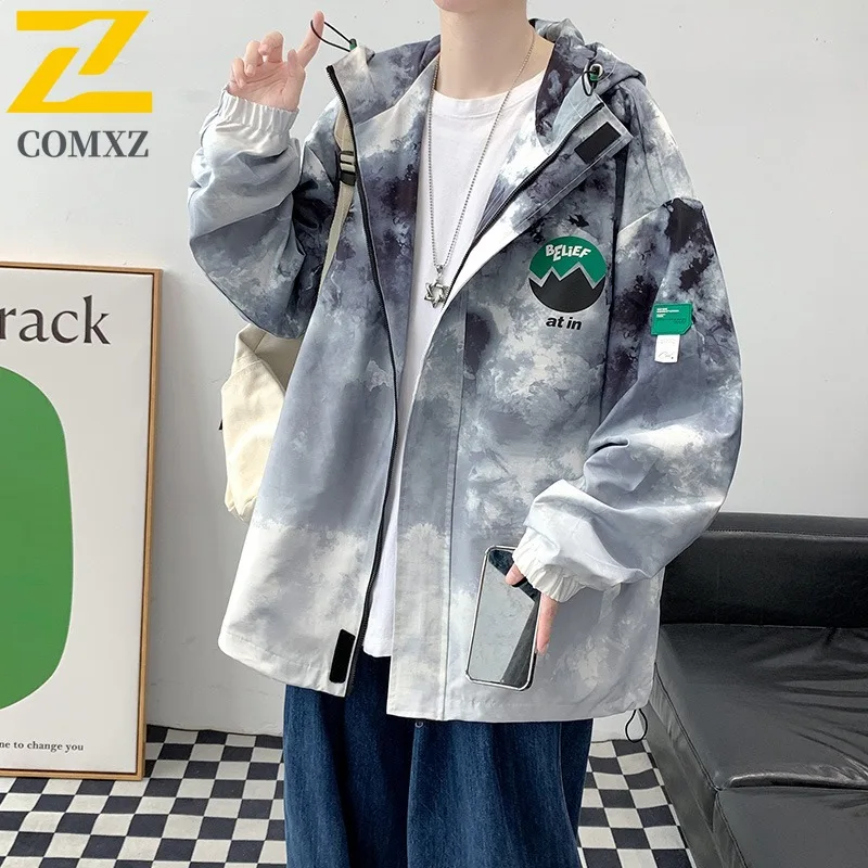 

COMXZ 2025 Men Outdoor Sports Jacket Winter Windproof Waterproof Warm Coat Thickened Thermal Windbreaker Cold weather Parka