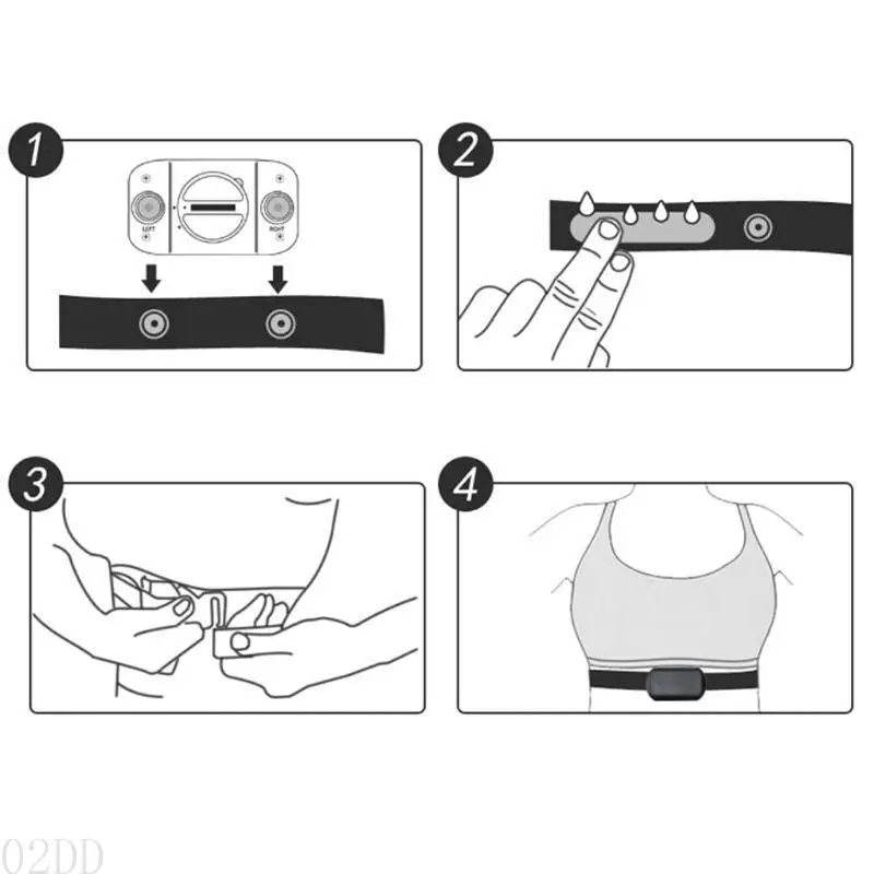 

AP28 Universal Elastic Heart Rate Chest Belt Strap Band for Heart Rate Monitor Transmitter