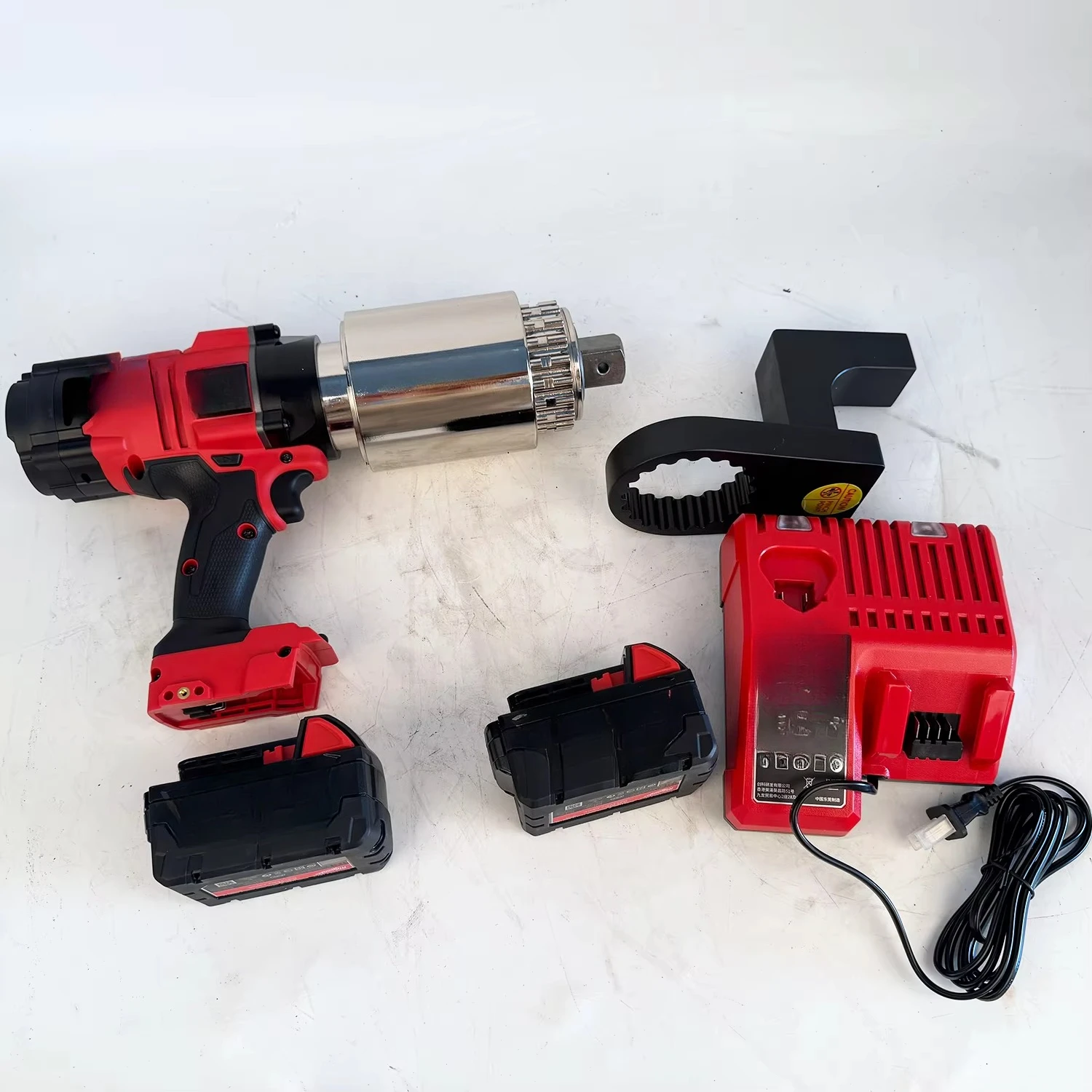 Rechargeable Electric Brushless Wrench Heavy Duty Cordless Torque Wrench for Truck Tires Car Repair