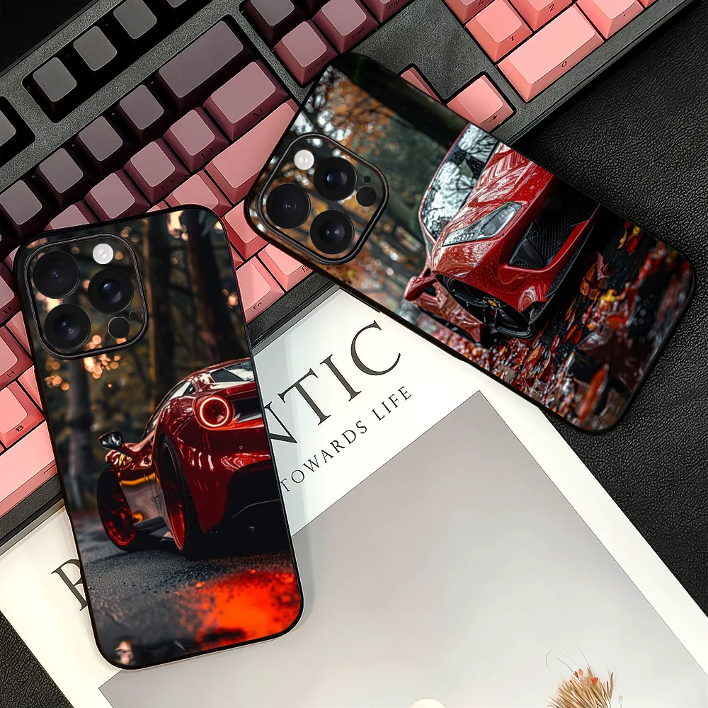 Classic F-FerRAri Phone Case For IPhone 16 15 14 13 12 11 PRO MAX PLUS Mini TPU Soft To Skin-friendly Cover