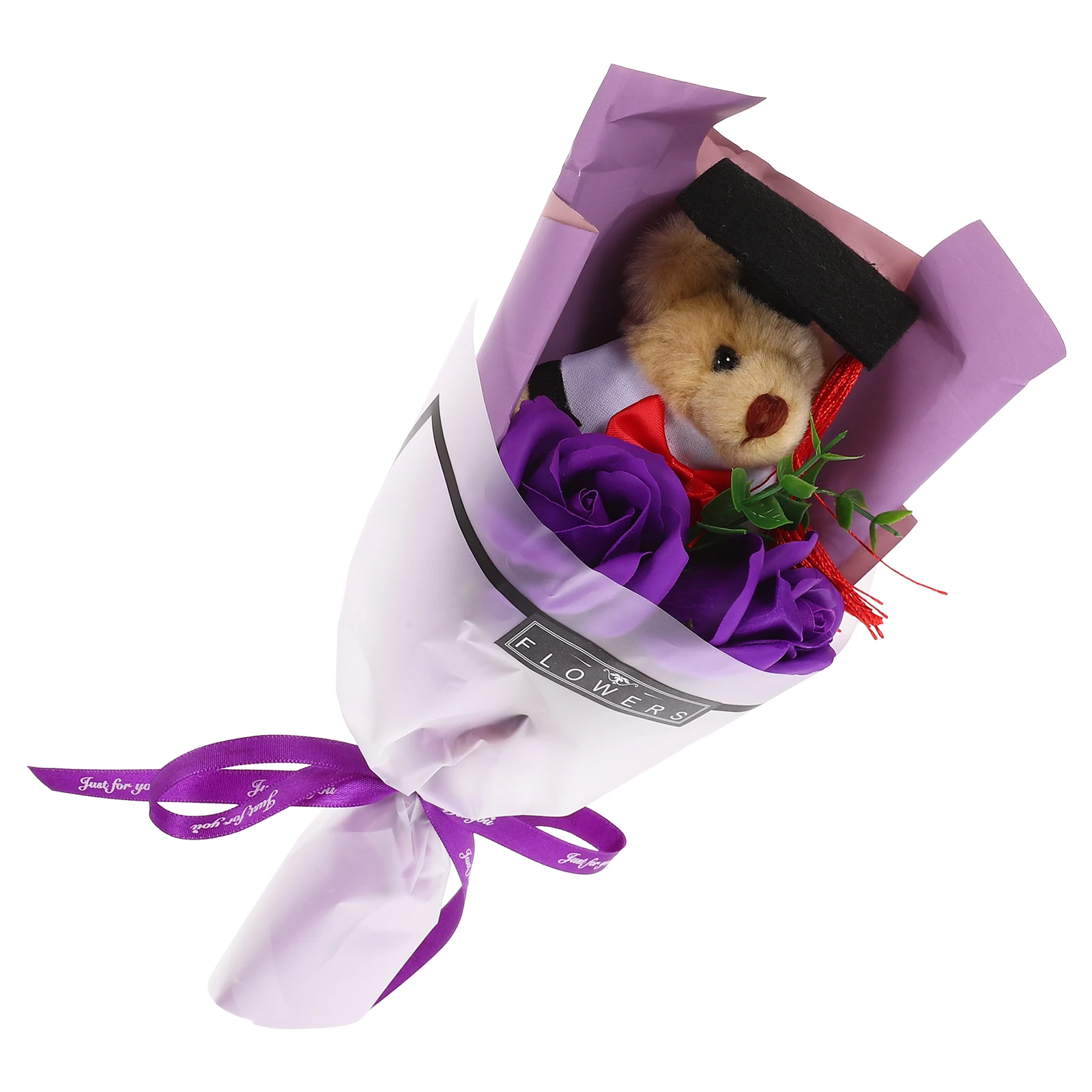 

Graduation Bear Bouquet Artificial for Present Stuffed Animal Flowers