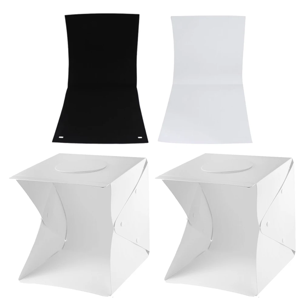 

1 set Led Box Photography Tent Black Light Box Backdrops For Jewelry Photo Lighting Kit