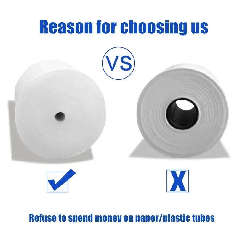 Thermal Paper 57x30mm POS Printer Blue Font 5 Rolls Mini Mobile Bluetooth Cash Register Roll Paper Bill Receipt Printing Paper