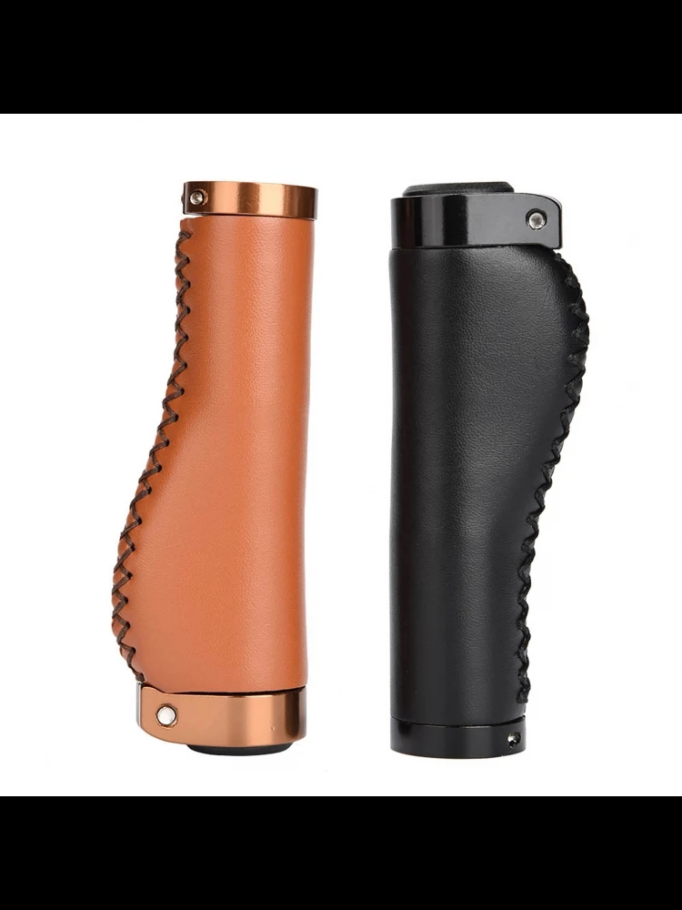 AliExpress DOACT 1 Pair Bicycle Handle Grips Comfortable PU Leather Vintage Lockable Handle Grips for Mountain Folding Bike Cycling Accessories