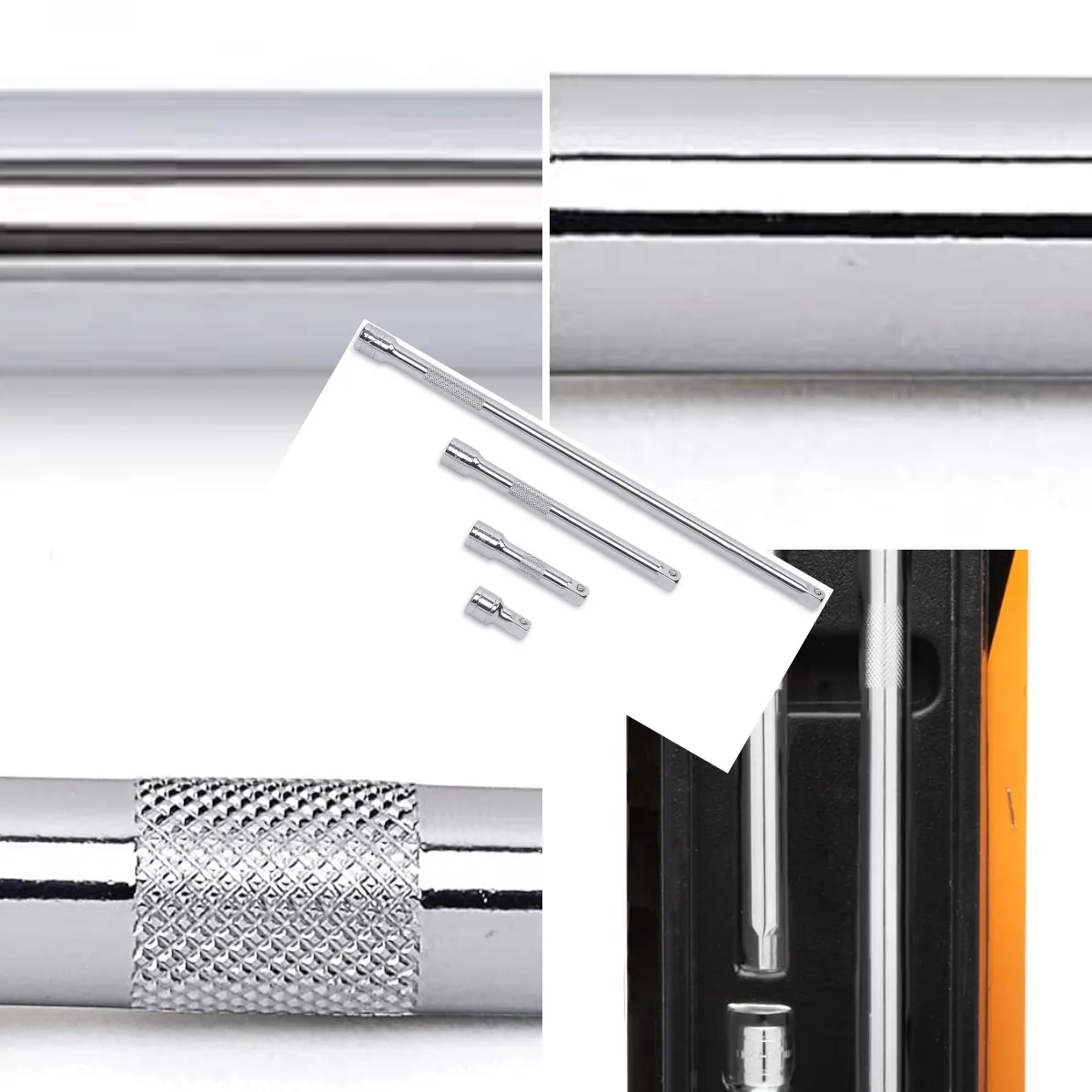 GEARWRENCH 4-piece 3/8-inch drive extension set with 1.5-inch 3-inch 6-inch and 12-inch lengths