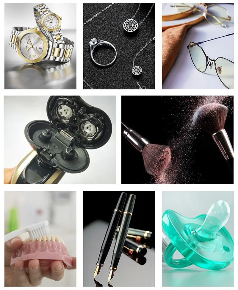 Ultrasonic Cleaner For Jewelry Glasses Circuit Board Watches Denture Teeth Razor Cleaning Washing Ring Jewelry Cleaner G664