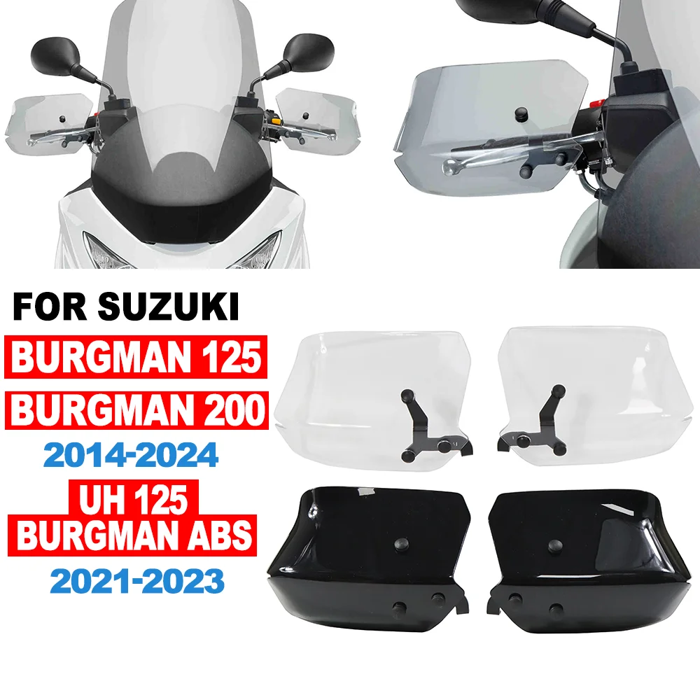 

FOR SUZUKI BURGMAN 200 125 2014-2024 UH 125 BURGMAN ABS Motorcycle Handguard Hand Guards Wind Deflector Protector Wind Shield