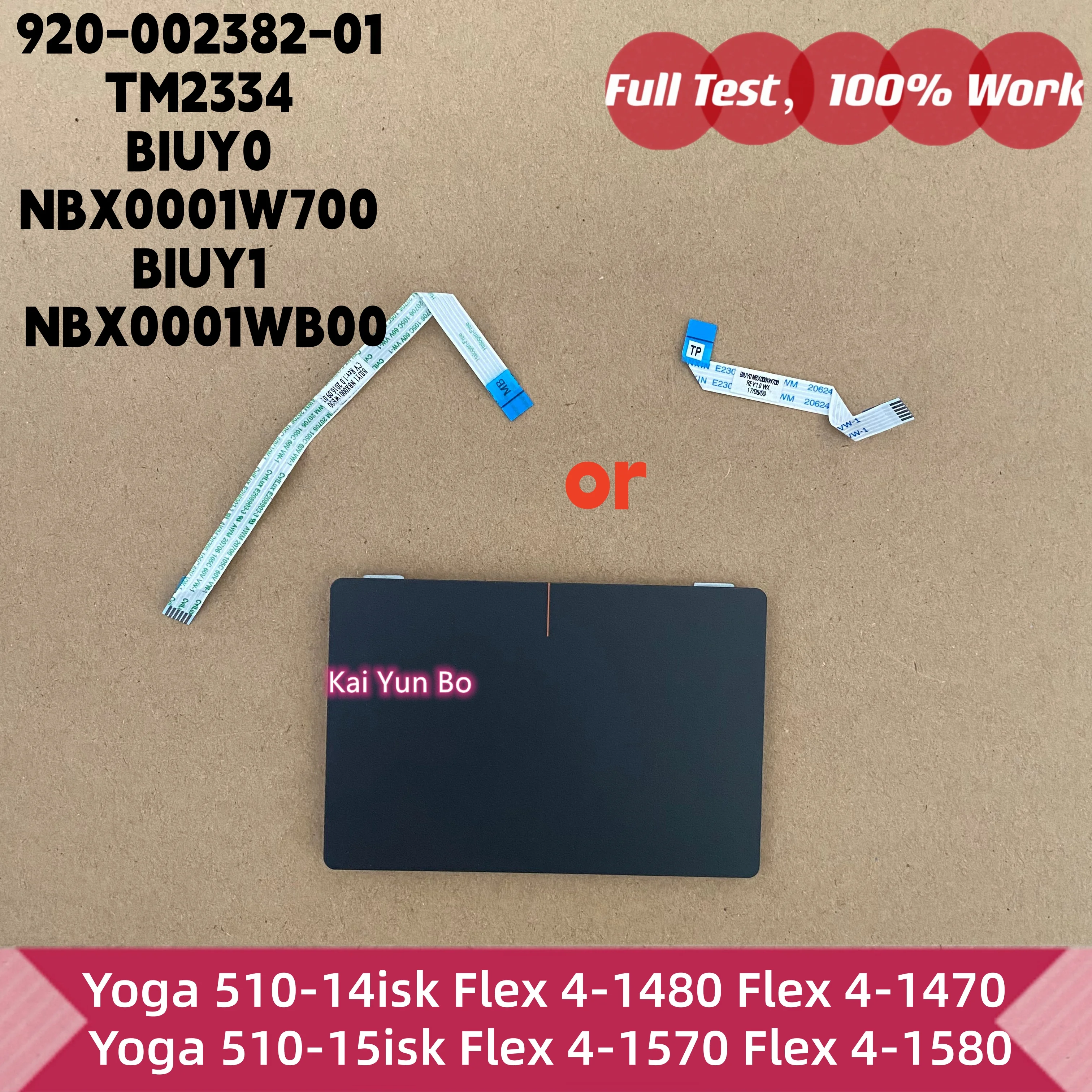 Touchpad ou Cabo para Laptop Lenovo Yoga 510-14isk Flex 4-1480 Flex 4-1470 Yoga 510-15isk Flex 4-1570 Flex 4-1580 920-002382-01 TM2334 BIUY0 NBX0001W700 BIUY1 NBX0001WB00