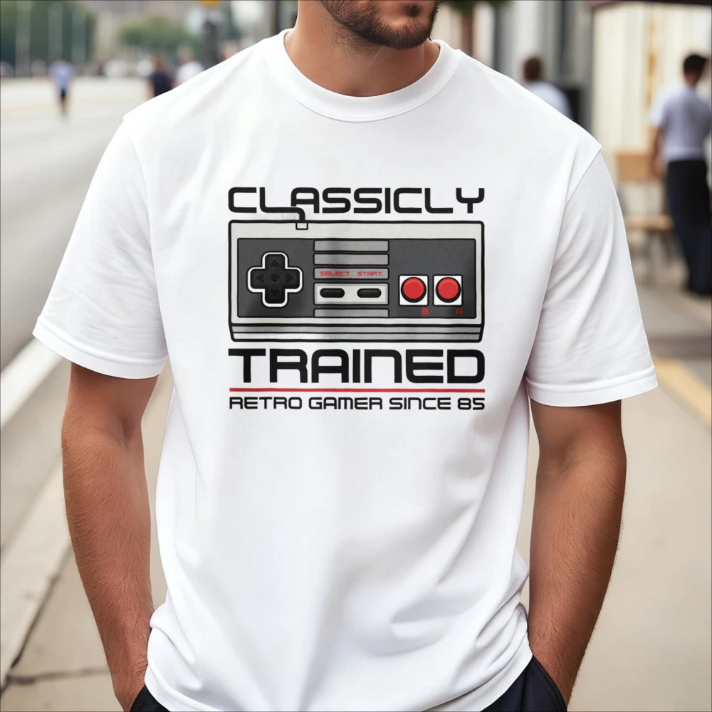 Classic Retro Gamer Player Otaku T-Shirt Casual Fashion Loose Harajuku Man Women Tshirt Soft Y2k Summer Fashion Clothing