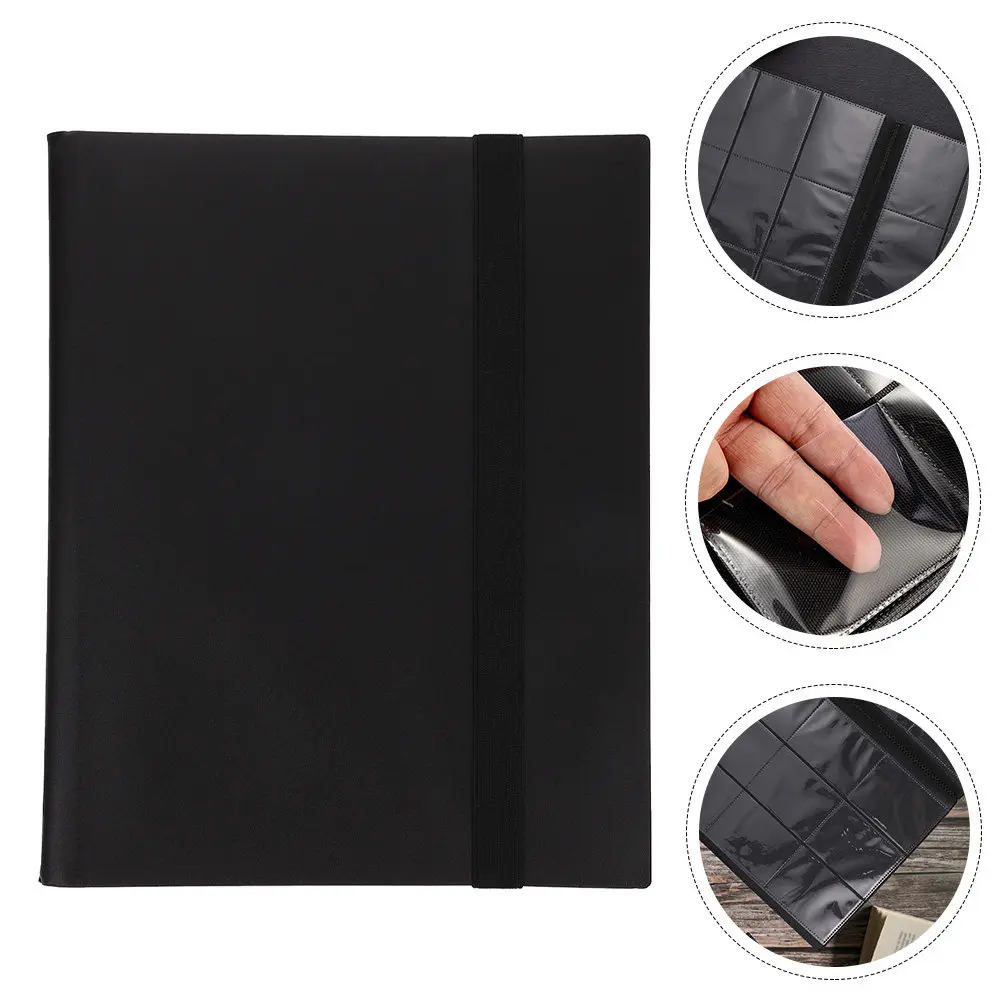 

Премиальный альбом-папка для хранения игровых и спортивных карт, прочные страницы-держатели, органайзер для коллекций для коллекционеров и трейдеров