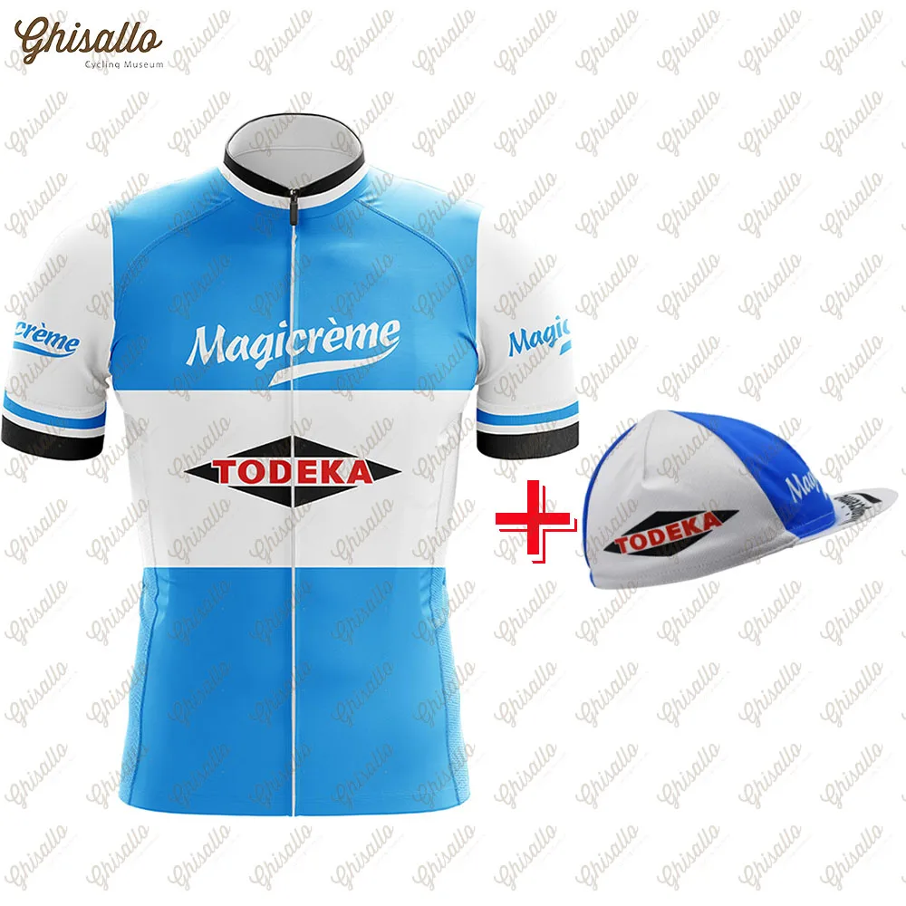 

Джерси Retro Team Cycling, красная велосипедная одежда команды, дышащая, испанская профессиональная велосипедная одежда, топ, защита от пота, Новинка