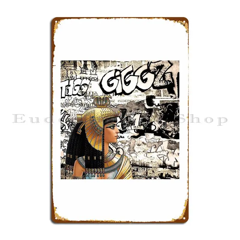 Cleopatra Metal Plaque Poster Painting Living Room Cinema Designing Cave Tin Sign Poster