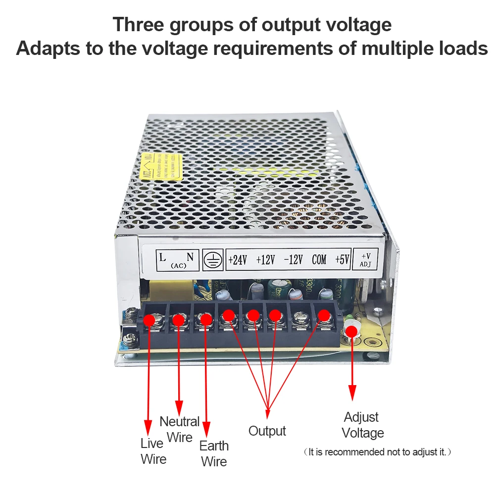 Q-150 Series Quad Output Switching Power Supply 150W AC-DC Converter Q-150B Q-150C Q-150D 5V 12V 15V 24V Four Channel SMPS
