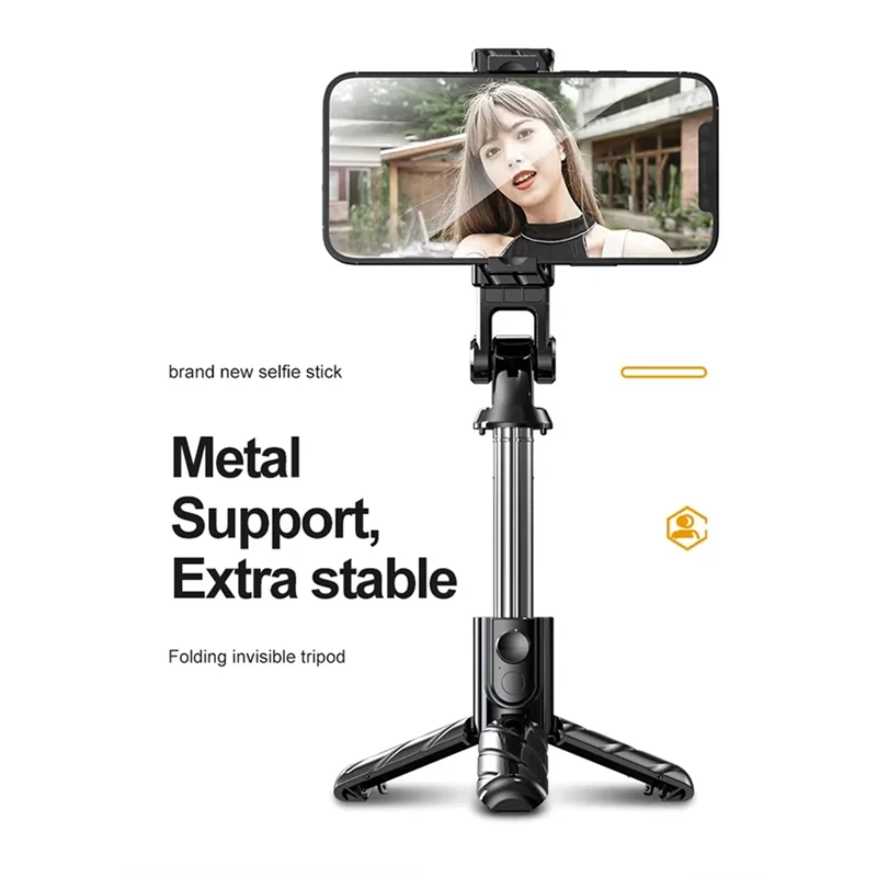 AA60-V03 حامل ثلاثي القوائم بلوتوث عصا سيلفي لاسلكية قابلة للتمديد مع مصراع للهاتف المحمول